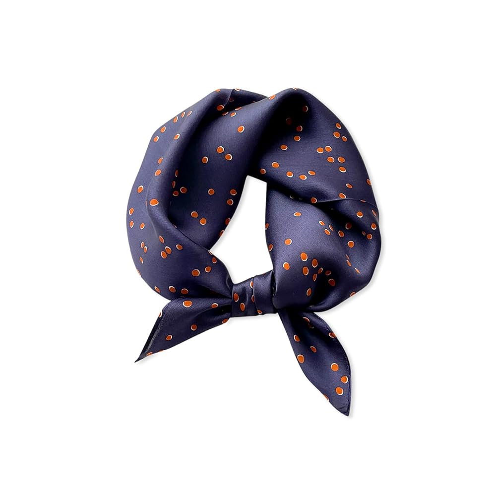 NPQPNAFC Retro Silk Scarves for Women Classic Polka Dot