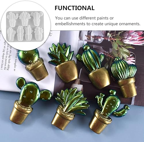 Miniatura 7 de Molde de cactus para decoración de cactus, molde de resina para manualidades, molde de adorno para cactus, molde de jabón hecho a mano, molde de
