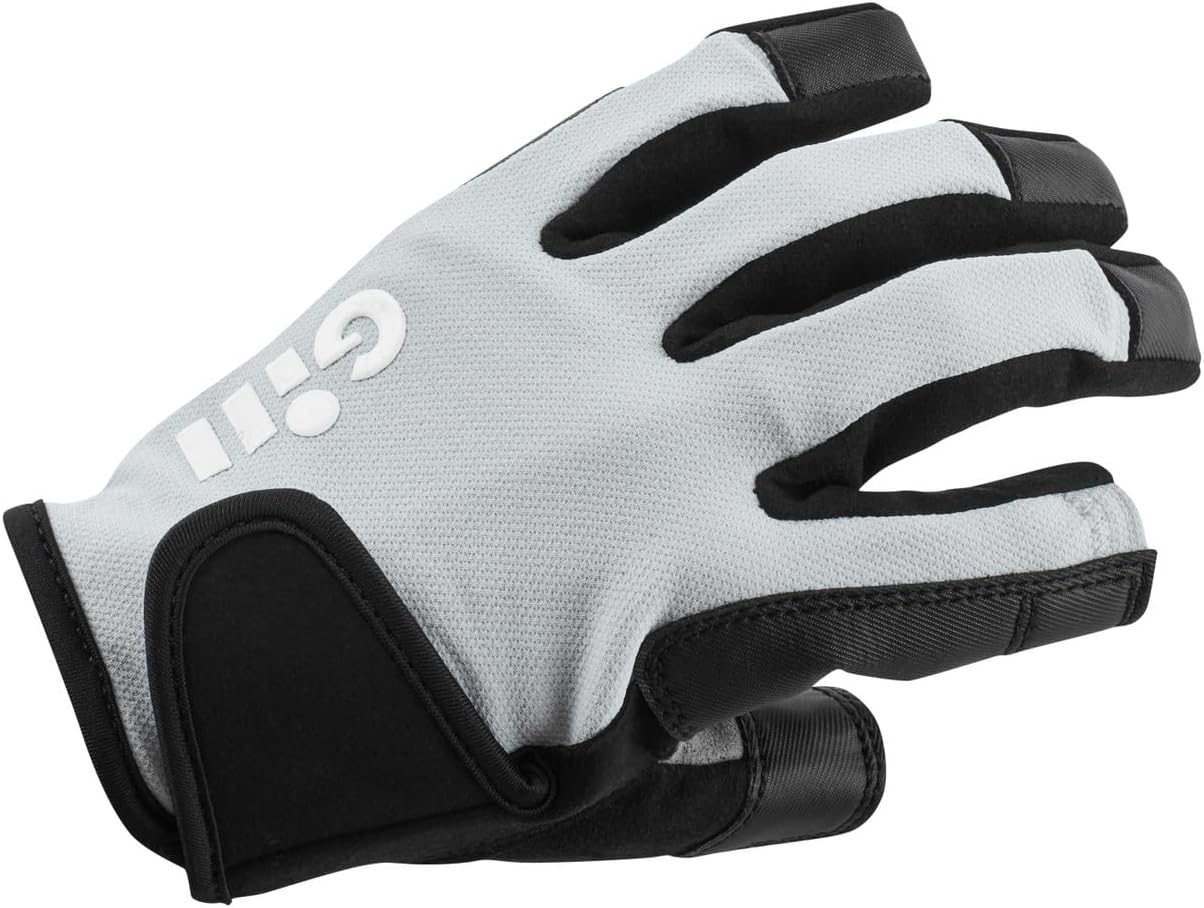 Gill Womens Long Finger Championship Sailing Gloves - 50+UPF Sun Protection, Water Repellent & Flexible Dura-Grip Palm