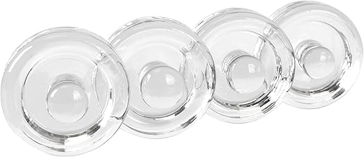 Jillmo Easy Grip Fermentation Weight- 4 Pack of Glass Weights for Wide Mouth Mason Jars