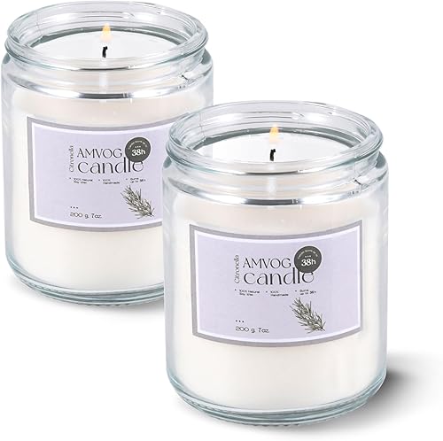 Velas de soja de vainilla de lujo, vela grande en tarro de 3 mechas, hasta 30 horas de tiempo de combustión, cera de soja 100% natural, vela