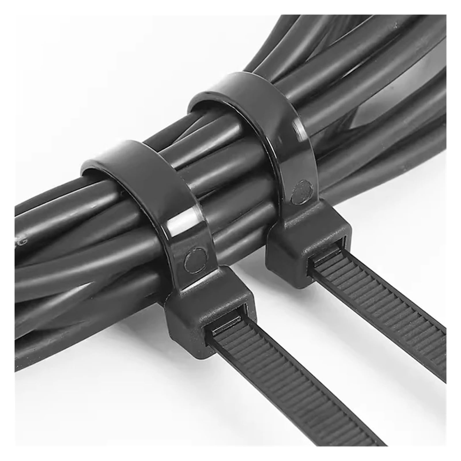 500/1000 pezzi fascette stringicavo in plastica e nylon fascette autobloccanti fascette stringicavo Organizzatore Cavi(2.5x300mm (500pcs))