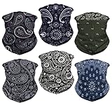 MOXBEST Neck Gaiter Mask Face Scarf Bandana Tube Cover Headwear Balaclava Headband Headwrap for Men and Women