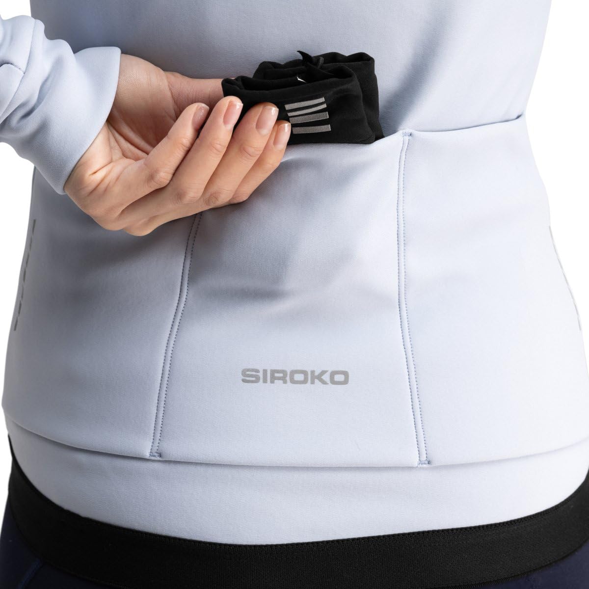 SIROKO Chaqueta Ciclismo Softshell J1 Mujer Aislamiento Térmico con tejido Micropolar