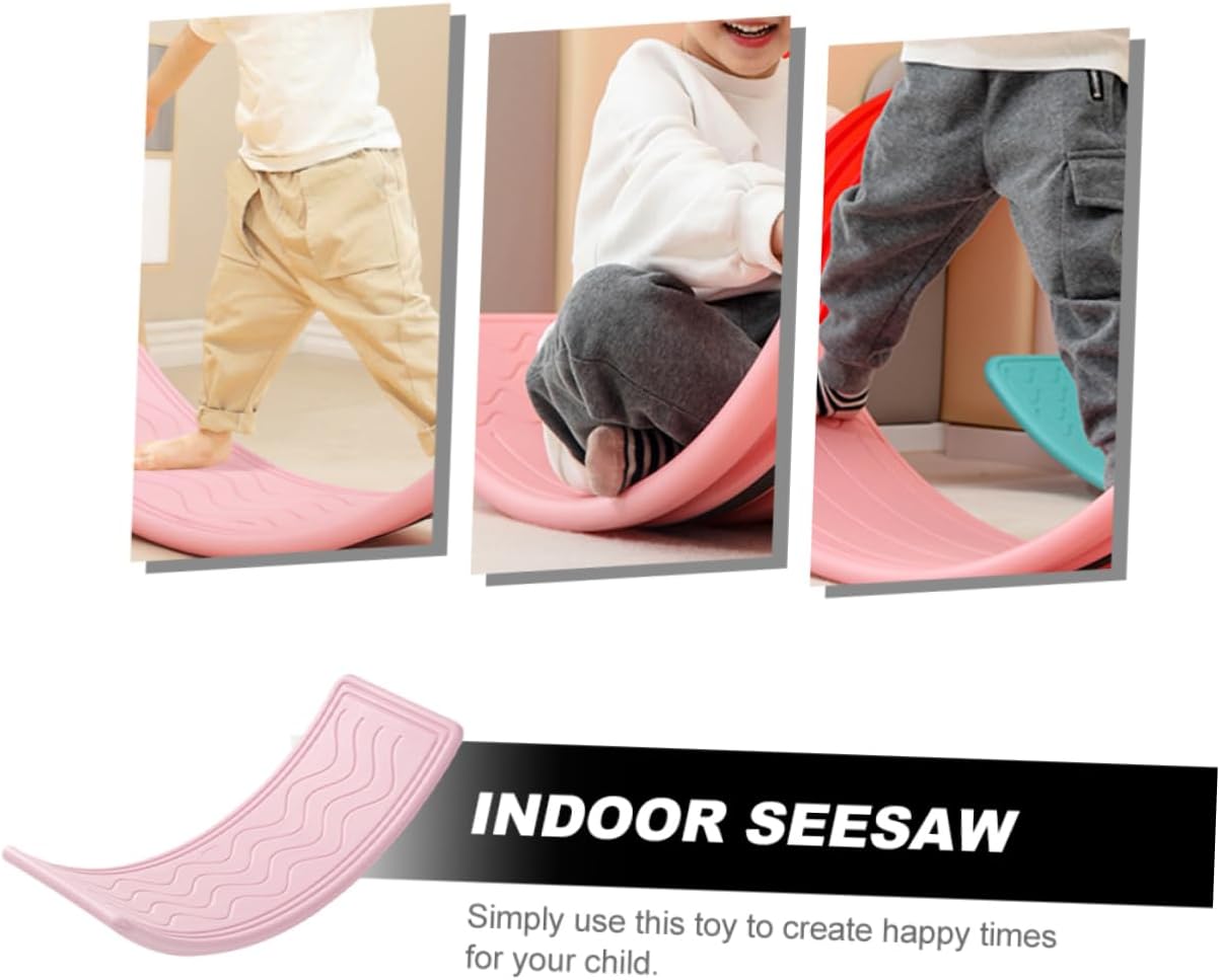 Yardwe Swaying Balance Board for Boy Girl Sensory Training Equipment for Indoor Play Encourages Coordination and Balance Design for Active Play for Boy Girl Ages and up