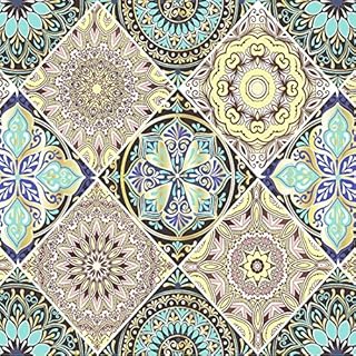 dktie Window Cling Stained Glass Window Film Decorative Window Film Vinyl Non Adhesive Privacy Film Heat Control Anti UV, for Bathroom Shower Door Coverings (44.5x200cm)