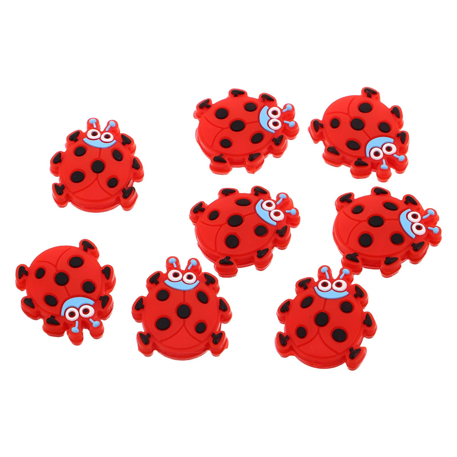 Amortiguadores de vibraciones para tenis Gatuida de silicona roja, pack de 8 piezas 8