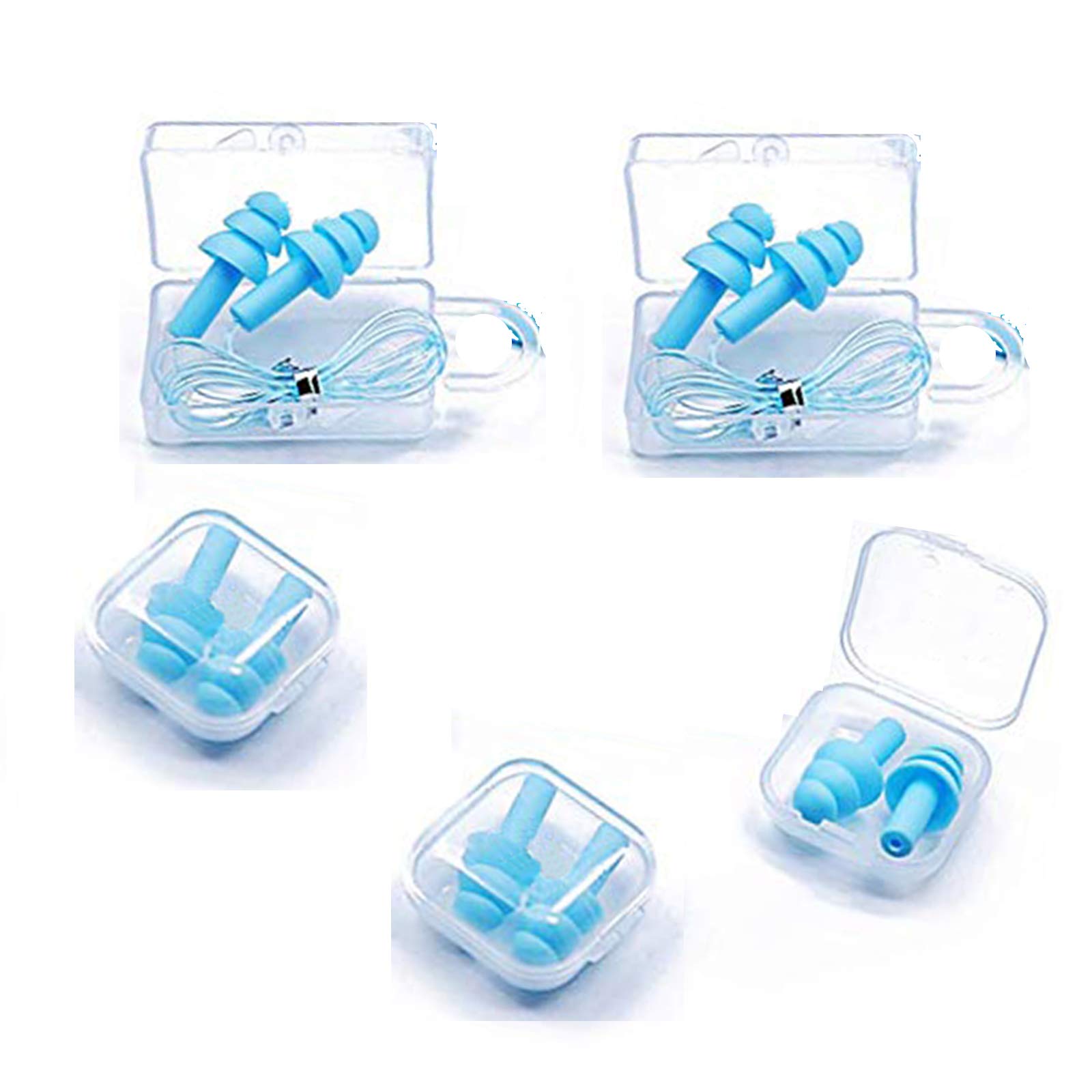 Ear Plugs for Sleeping Noise Cancelling - Reusable Silicone Ear Plugs Waterproof Noise Reduction Earplugs for Sleeping, Swimming, Snoring, Concerts - earplugs Sound Blocking Sleeping-image-34