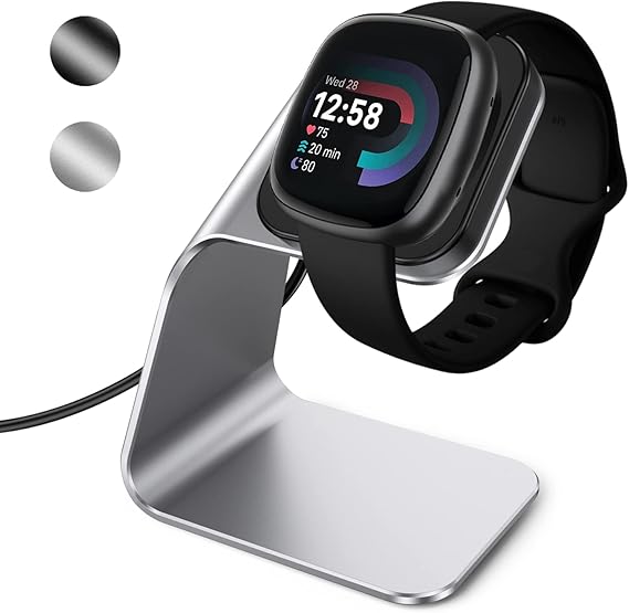 RARF Charger Dock Compatible with Fitbit Versa 4/Versa 3