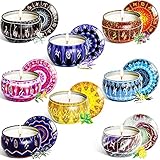 MAISITOO Vela Perfumadas,8 Series de Constelaciones Vela aromática Velas Perfumada Vainilla Cera de Soja Natural para Relajación y Alivio de Estrés Aromaterapia Decoración Juego de Regalo