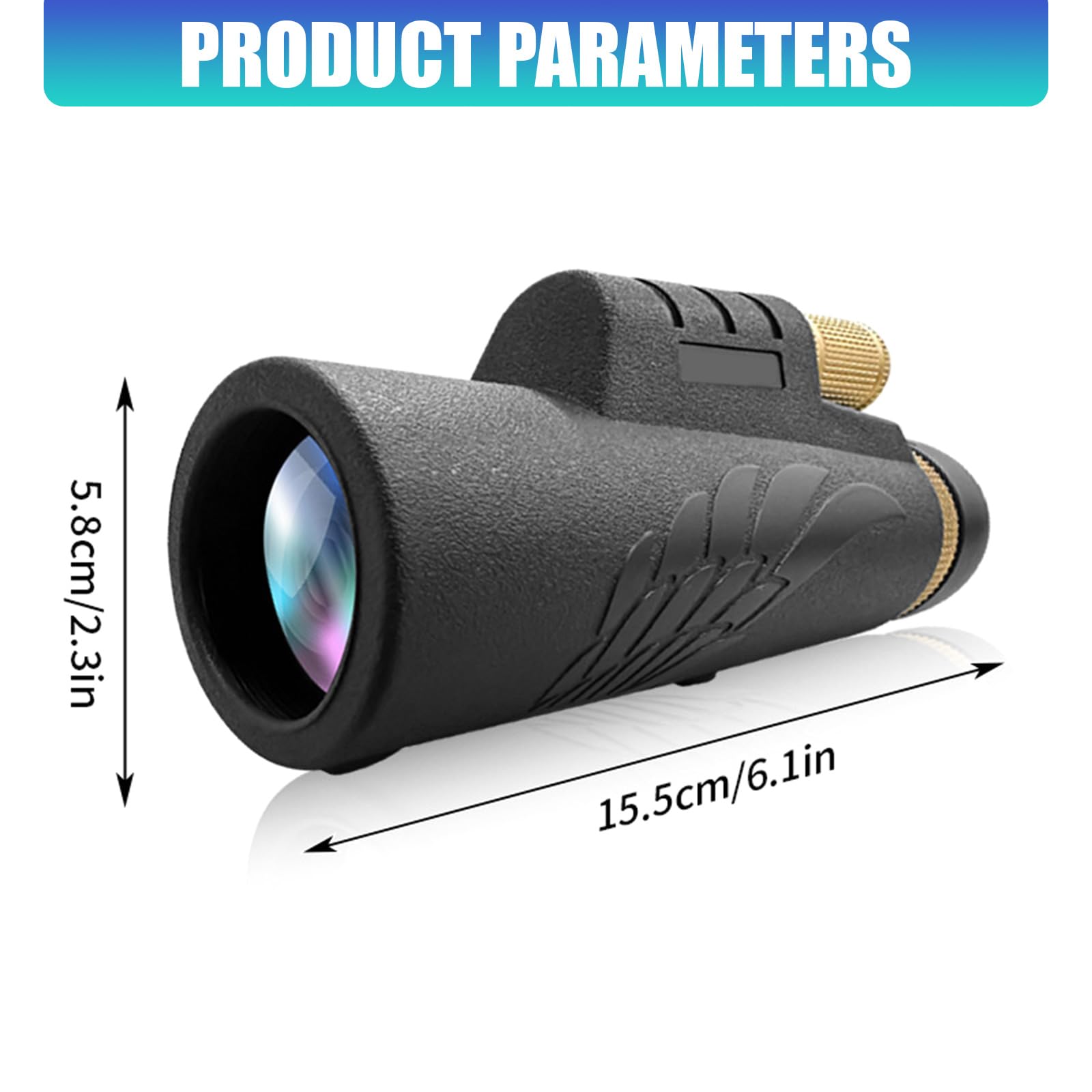 Telescopio monoculare potente monocolo professionale attrezzatura da campeggio impermeabile per cannocchiale portatile da viaggio e da caccia