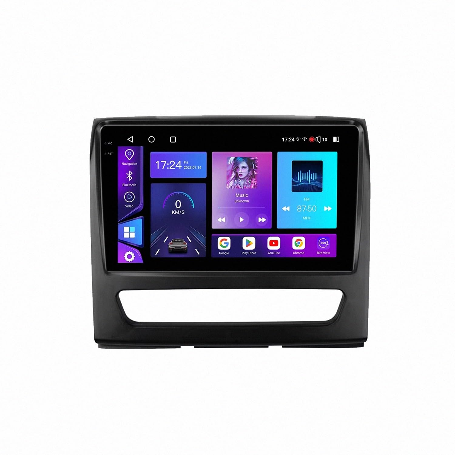 Car Stereo Carplay Radio de Coche para JAC Sunray 2011-2017 Soporta Bluetooth, Control Volante, USB, WiFi, 4G, Mirror-Link, GPS Navegador/Radio FM, 4 Nuclear 2G+32G