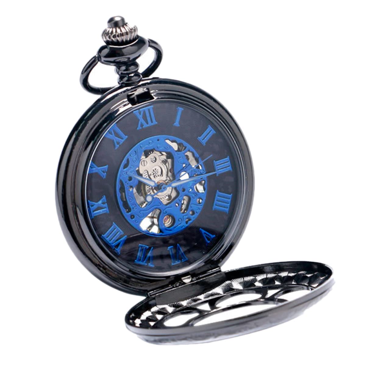 minkissy Orologio da Taschino Meccanico Uomo con Numeri Classici, Quadrante, Struttura Robusta e Leggera in Lega, Design Retrò Raffinato per Utilizzo Quotidiano