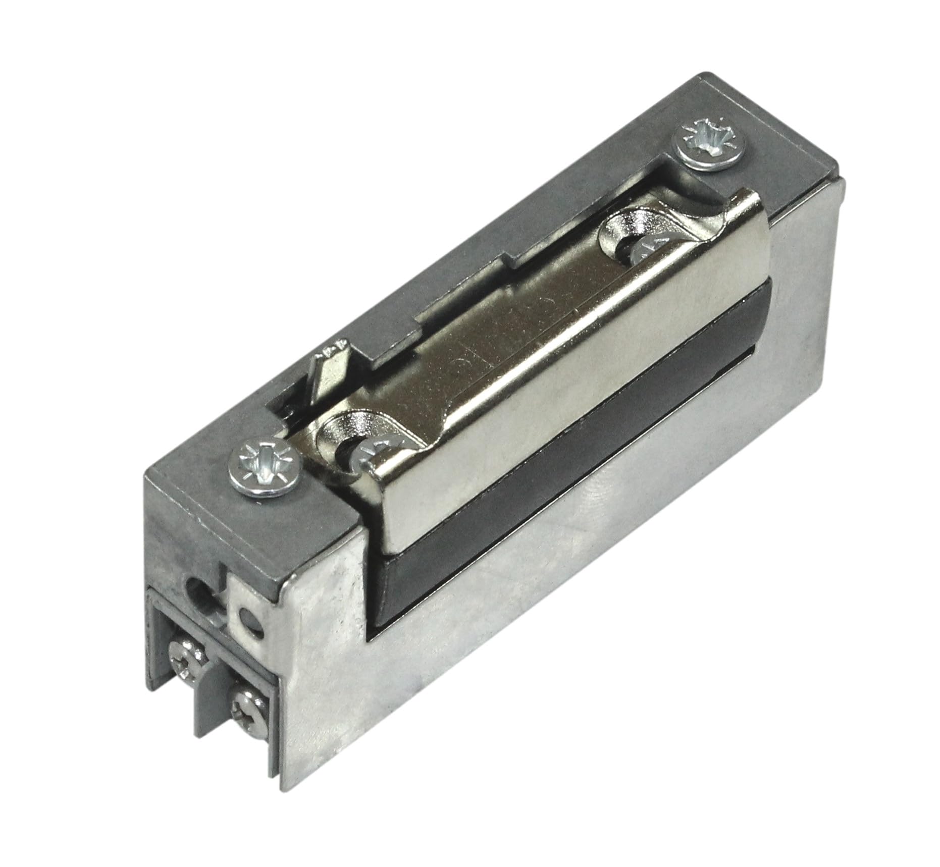 DENI Elektro-Türöffner 20141 schmale Bauweise, mit oder ohne Tagesentriegelung 6-12 V AC/DC, Arbeitstrom, DIN Links/Rechts verwendbar incl. SN-TEC Befestigungsschrauben (MIT Tagesentriegelung)