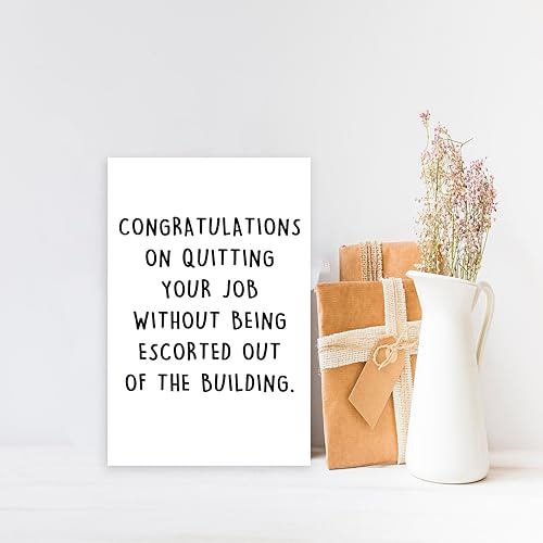 Miniatura 6 de OJsensai Divertida tarjeta de despedida para él y ella, regalos divertidos para compañeros de trabajo, tarjeta de despedida traviesa para él y ella,