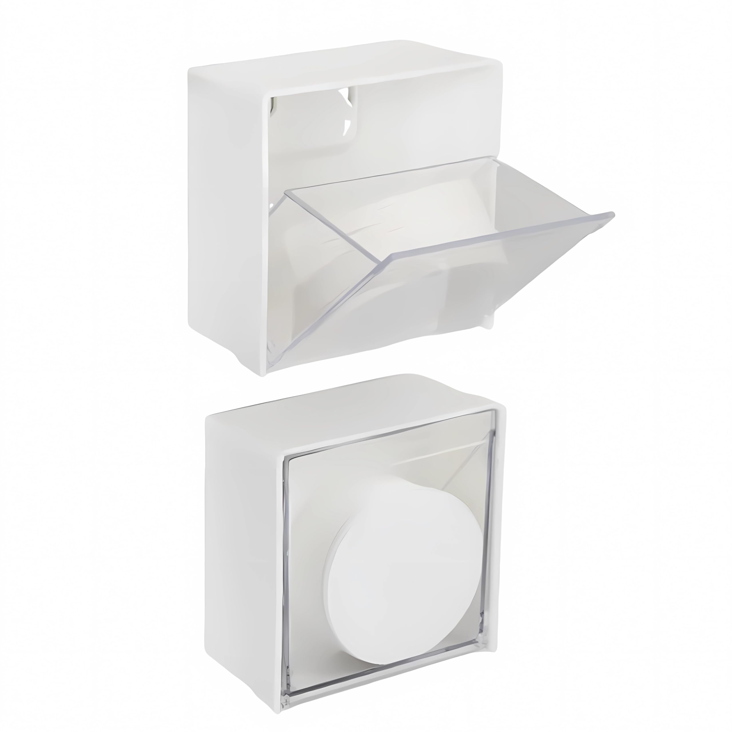 OULIGET Wall Mounted Coffee Filter Paper Holder,Coffee Appliance Filters Storage Container Compatible with 51mm/53mm/54mm/58mm Round Disposable Puck Screen Paper Filters,2Pieces