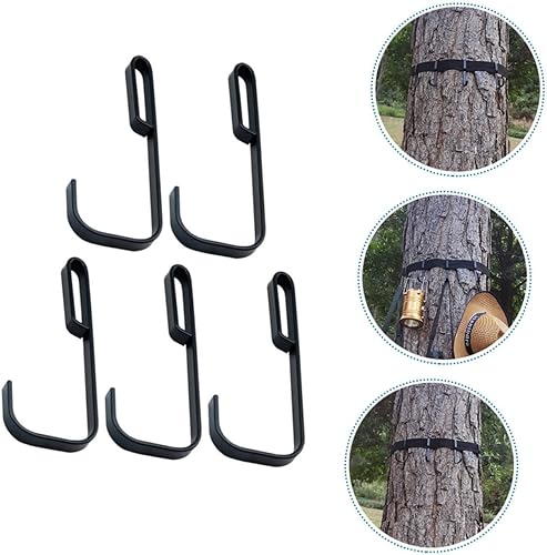 Miniatura 3 de Cabilock 10 piezas de gancho para colgar ganchos de campamento, ganchos para colgar cacerolas, soportes de árbol para escalar, ganchos resistentes,