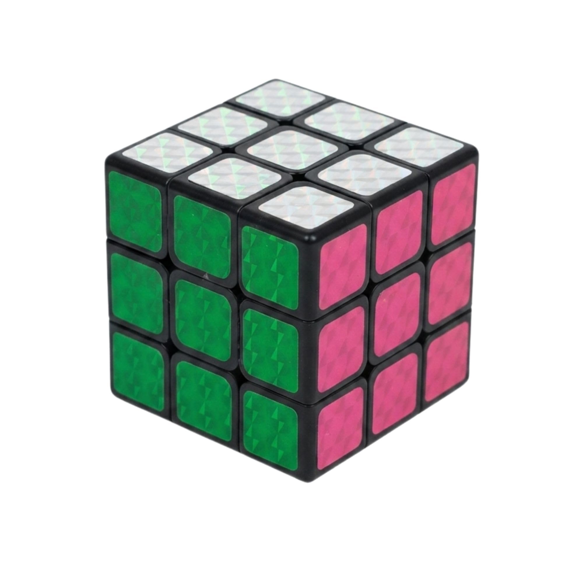 Crystal Magic Cube Puzzle, 5.5cm Faceted Pattern Brain Teaser, Party Bag Filler, Christmas Birthday Party Favor Gift for Kids, Teens & Adults — image 1