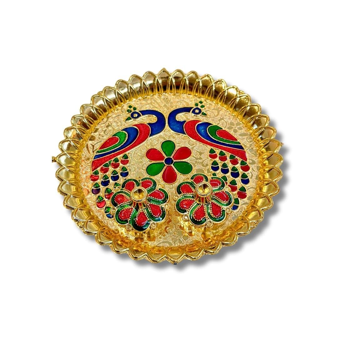 Haldi Kumkum Return Gift Set - Traditional Pooja Thali -6