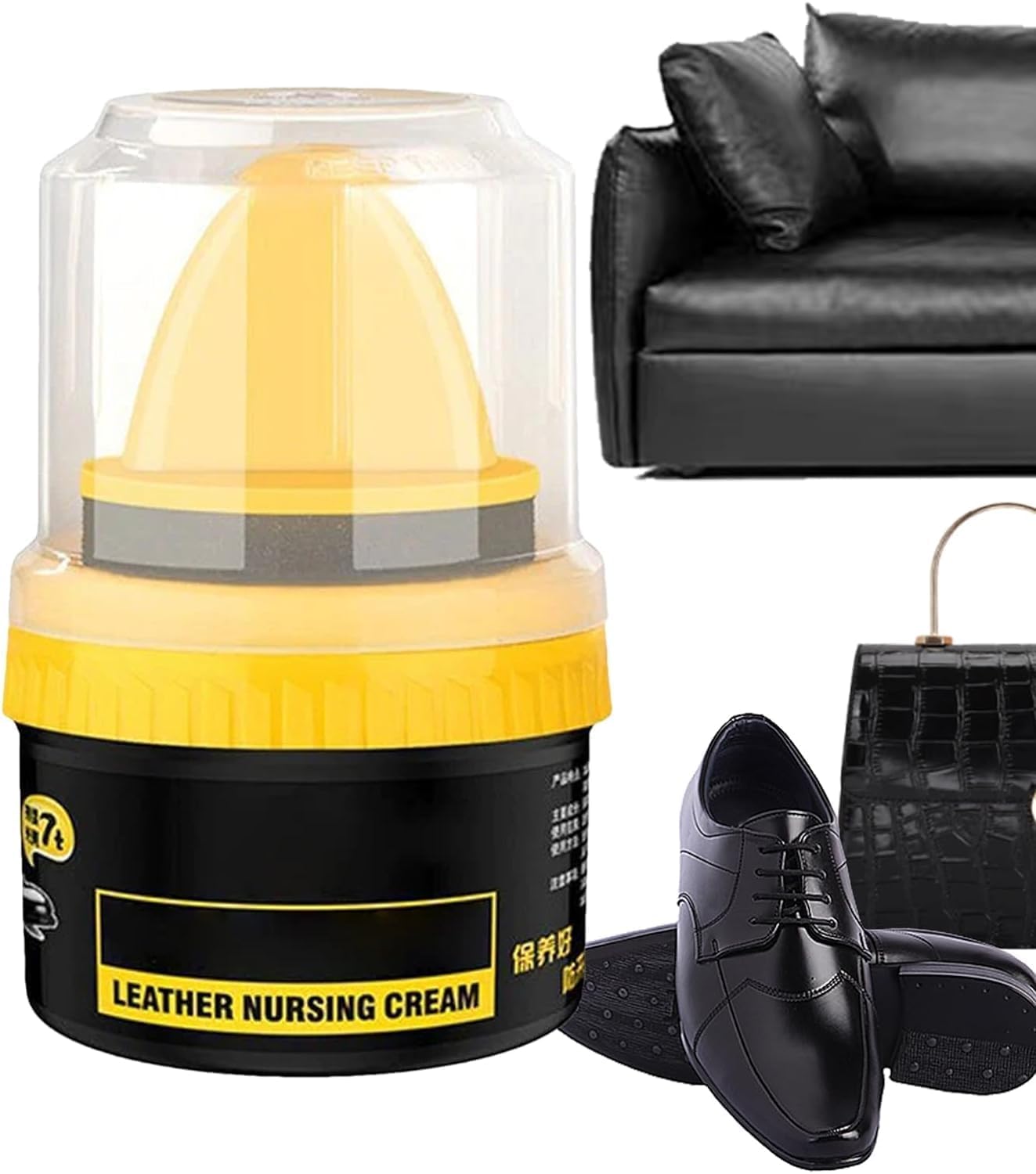 Bitnex Leather Repair Cream Liquid Shoe Polish, Liquid Shoe Shine, Natural Cream Leather Shoe Polish, Protects Leather from Scuffs and Scratches, Shoe Care Cream with Sponge Applicator (Black-2 pcs) (B0CF5VC33C) Amazon Price History, Amazon Price Tracker