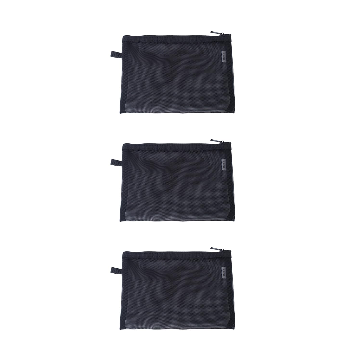 YONBEN Mesh Cosmetic Bag 3 Size Makeup Bag Set Nylon Waterproof Organizing Bags Purse Organizer Pouches Travel Bags with Zipper (3,Medium)