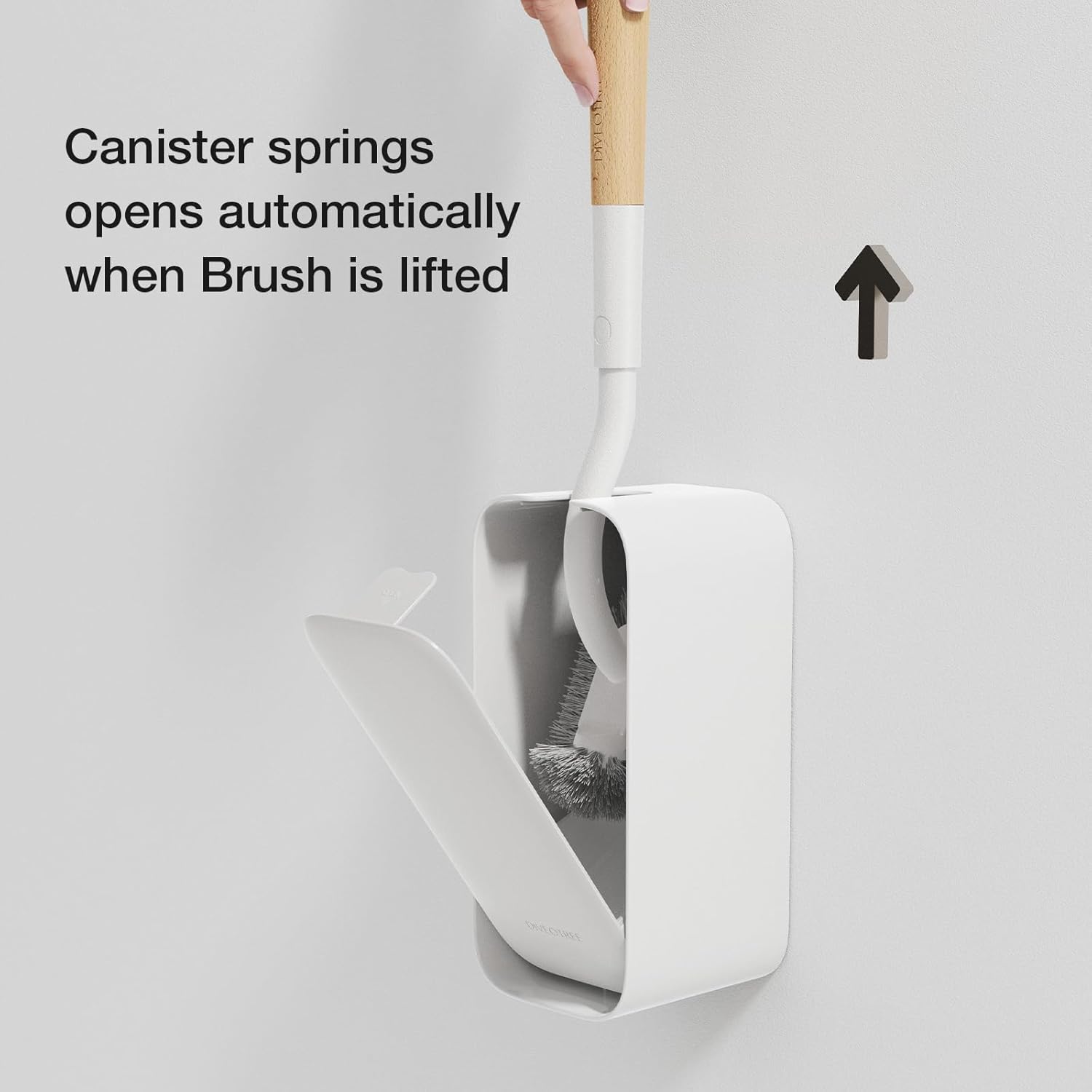 トイレブラシとホルダー 木製便器ブラシ デッドコーナークリーニング用 壁取り付け式トイレクリーナーブラシ バスルーム装飾用 RVバス