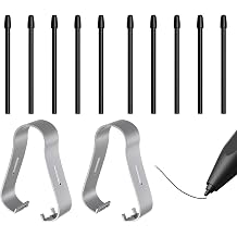 10PCS Replacement Pen Tips for BOOX Stylus Pen, Pen2 Pro, Max Lumi2, Note Air2, Note5, Nova Air C Stylus, Soft Tips for Boox, Durable Graphite Nibs with Paper-Like Writing Feel, Non-Plastic Tip