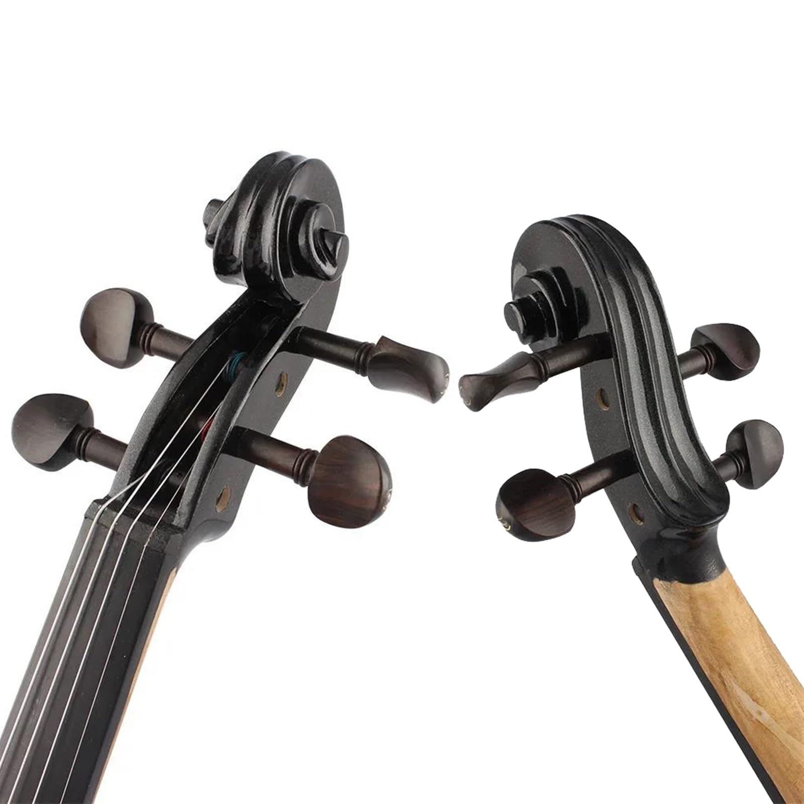 Violino Set Violino Elettrico Professionale 4/4 Violino Strumento A Corde Violino Nero Con Custodia Per Accessori Cavo Per Cuffie