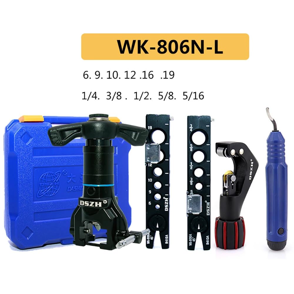 WK-806N-L Copper Tube Flare Expander Flare Cooling Tool, Hand Electric Drill Dual Purpose Electric Flare Expander