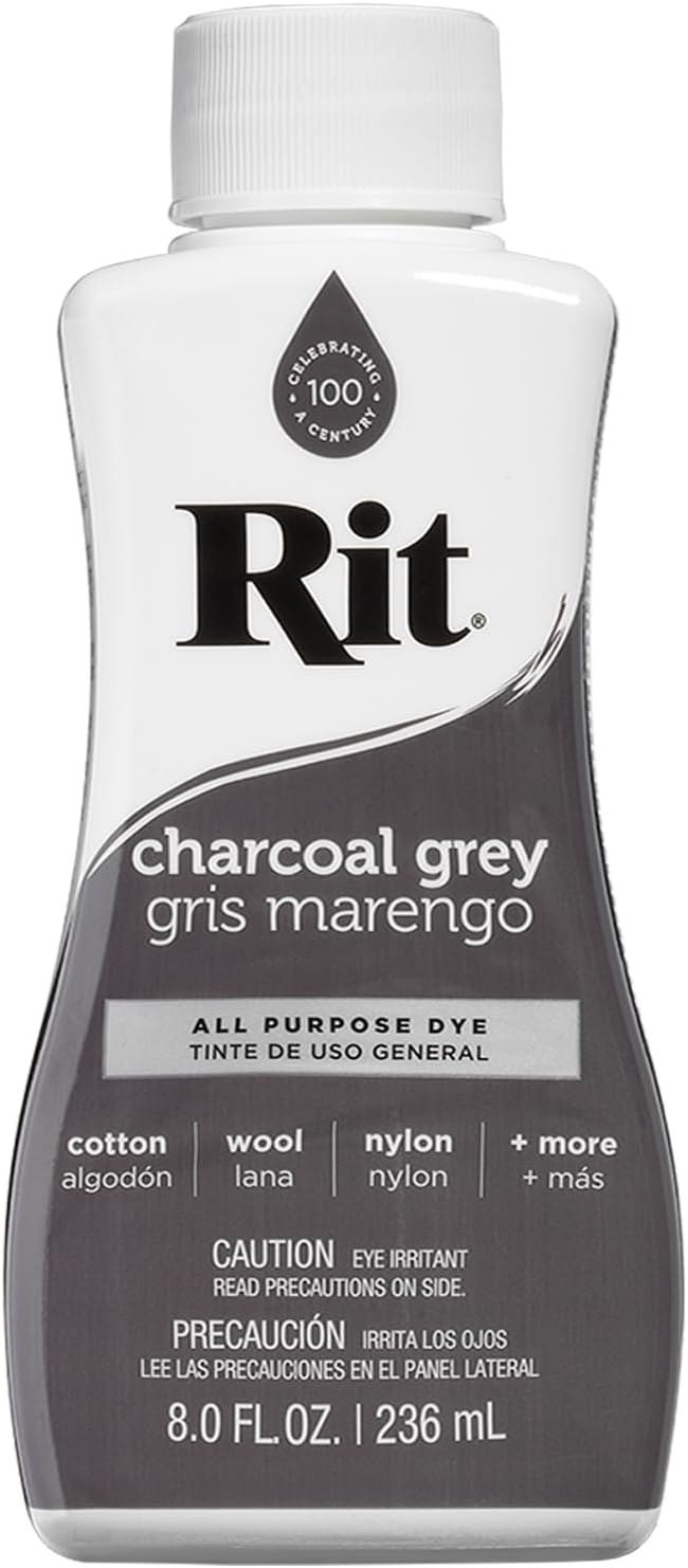 All-Purpose Liquid Dye, Charcoal Grey , 8 oz.