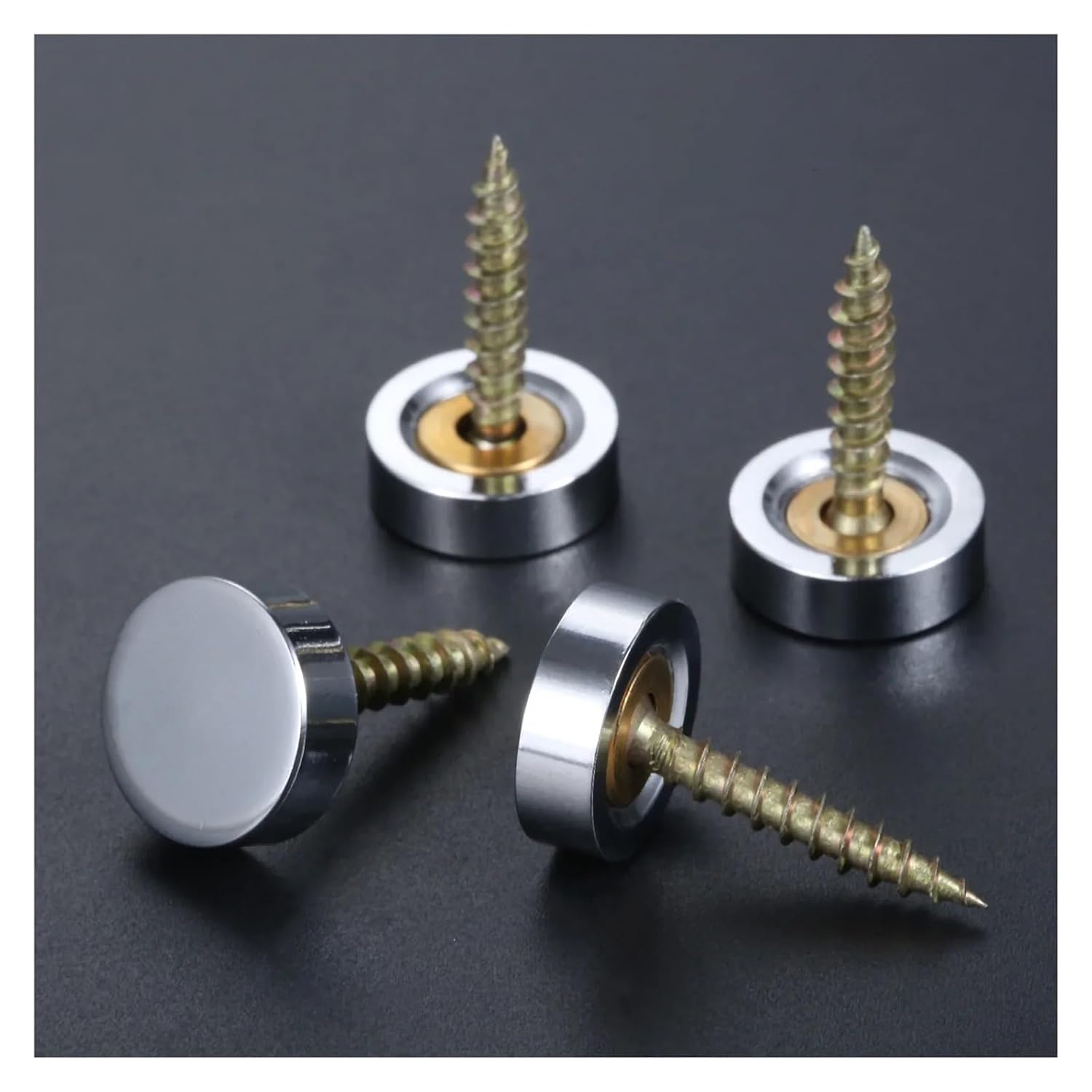 40 Pcs Mirror Nails Solid Copper Cap Cover Fasteners