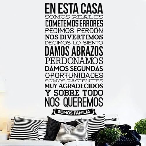 Vinyl Spanish Wall Stickers Famous Quote Inspirational Phrase Removable Wall Decals Sticker Home Wall Decor Poster Decal 42x79cm