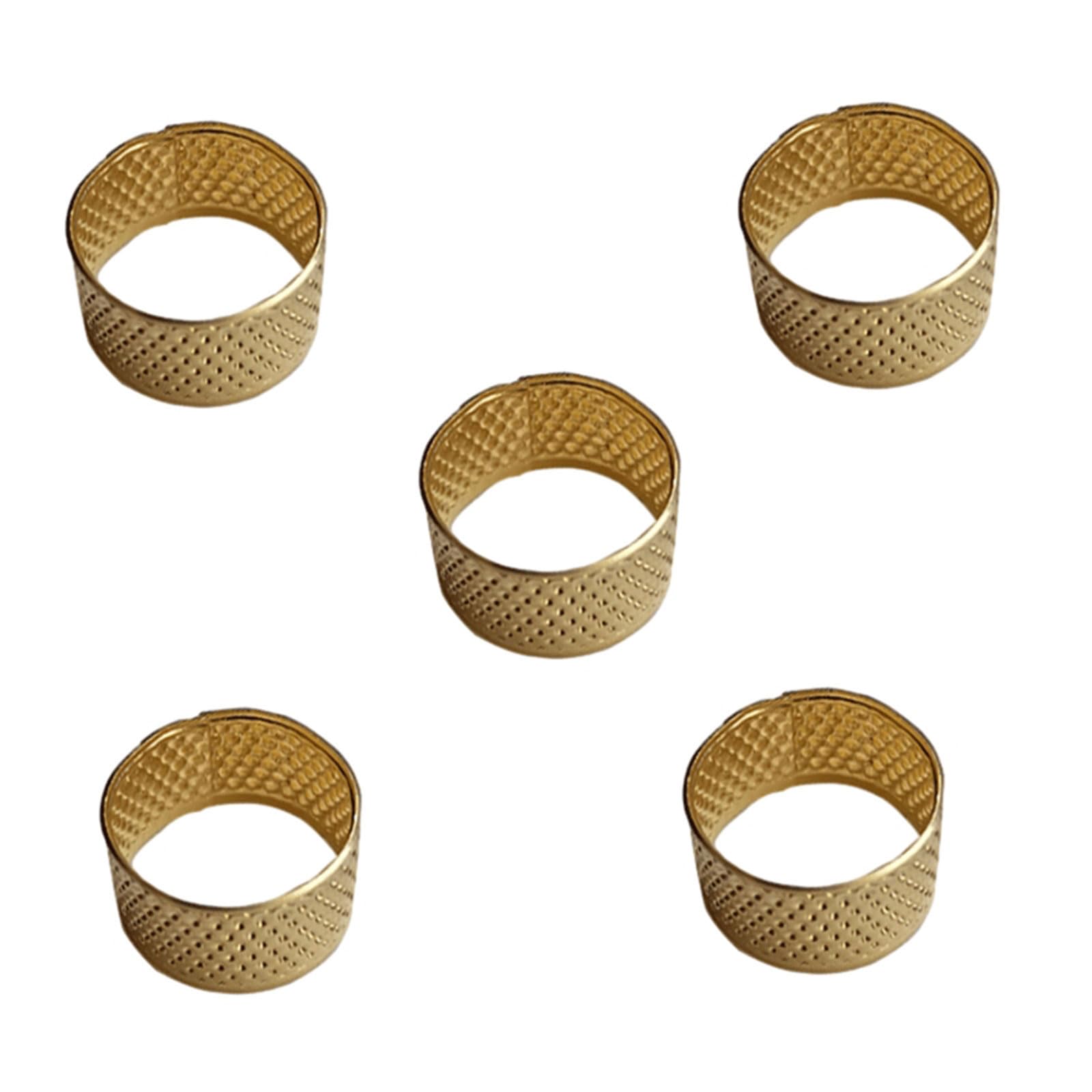 TFAOYS Antique Thimble Rings Handworking Needle Thimble Needle Finger Protector Craft Household Sewing Accessories Supplies Brass Finger Protector