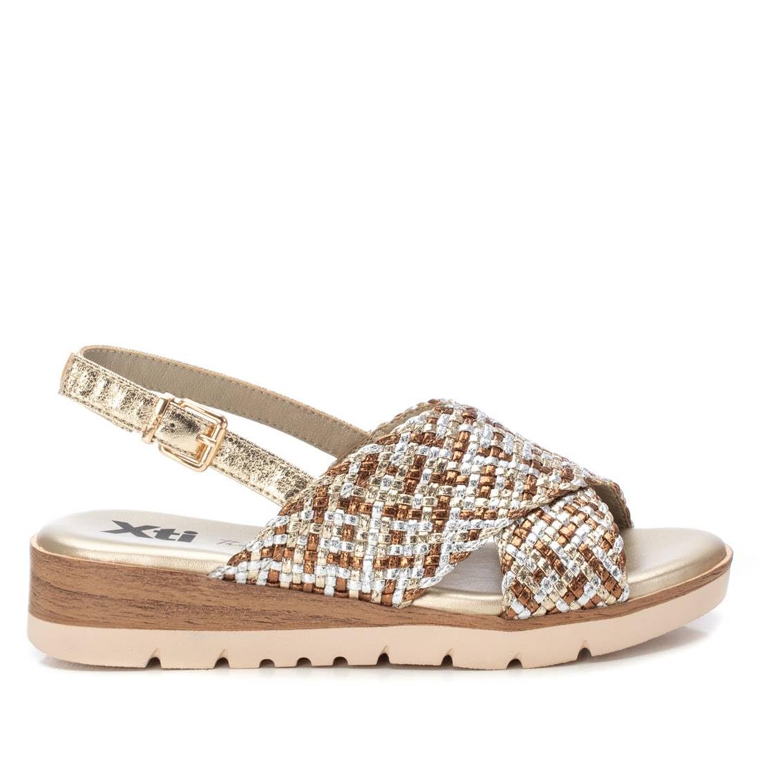 XTI Women's 14394701 Sandal, Gold 82, 3.5 UK