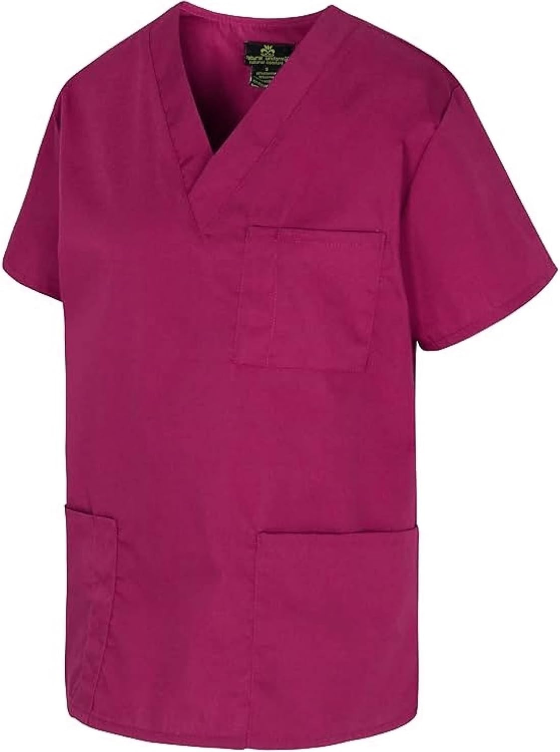 Natural Uniforms Classic Unisex 3 Pocket Scrub Top - CHK101 - Image 6