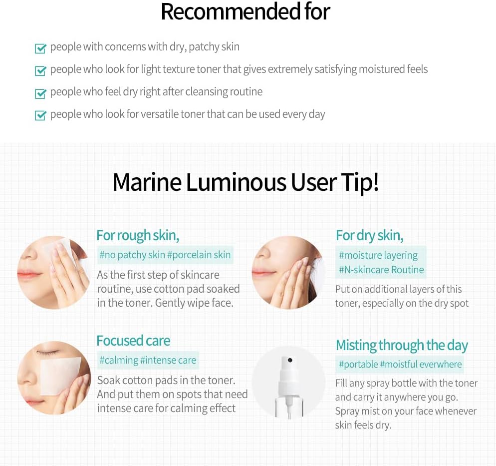 JM Solution Marine Luminous Pearl Moisture Toner XL – Deep Hydration & Radiance Care - 20.3 fl oz - Image 6