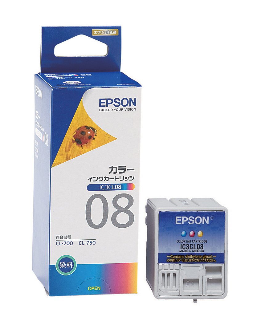 Amazon.co.jp: EPSON IC3CL08 CL-700用カラーインク : パソコン・周辺機器