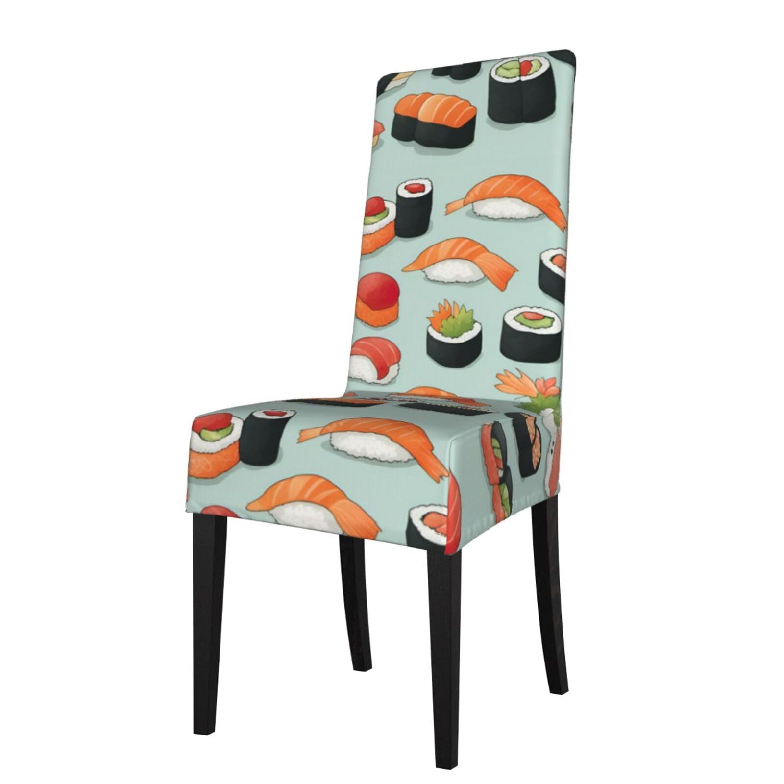 Housse de chaise extensible sushi pour décorer votre salle à manger