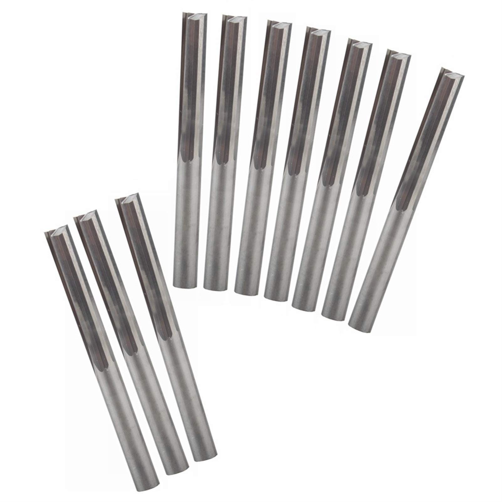 BERWENNY 10Pcs 4/22mm 2Flutes Wood End Milling Cutters Carbide CNC Router Bit