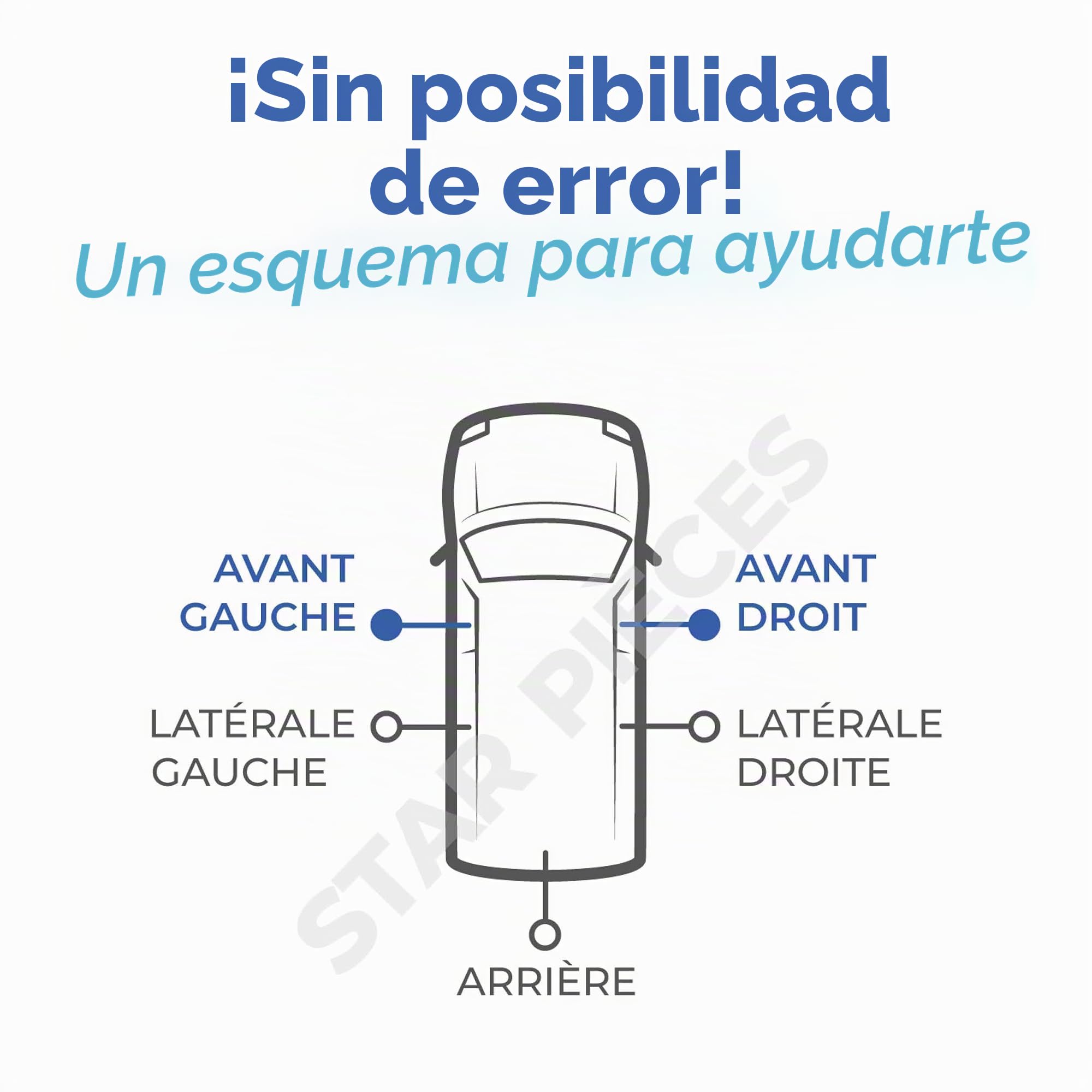 STARKIT PERFORMANCE Tirante puerta compatible para Berlingo 2 y Partner 2 (2008-2018) limitador de puerta IZQUIERDA O DERECHA | 9181P2
