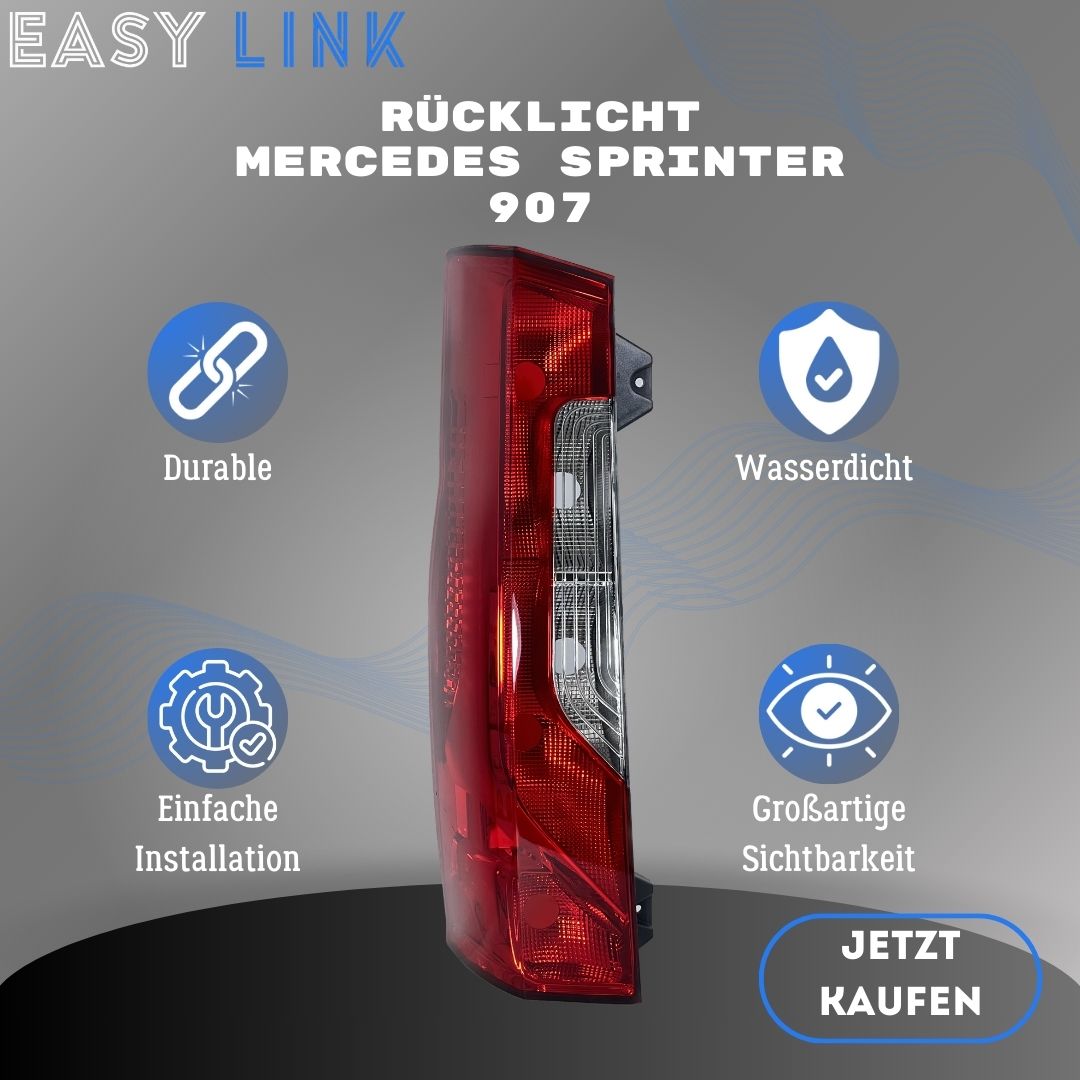 Achterlicht Mercedes Sprinter 907 LED en halogeen
