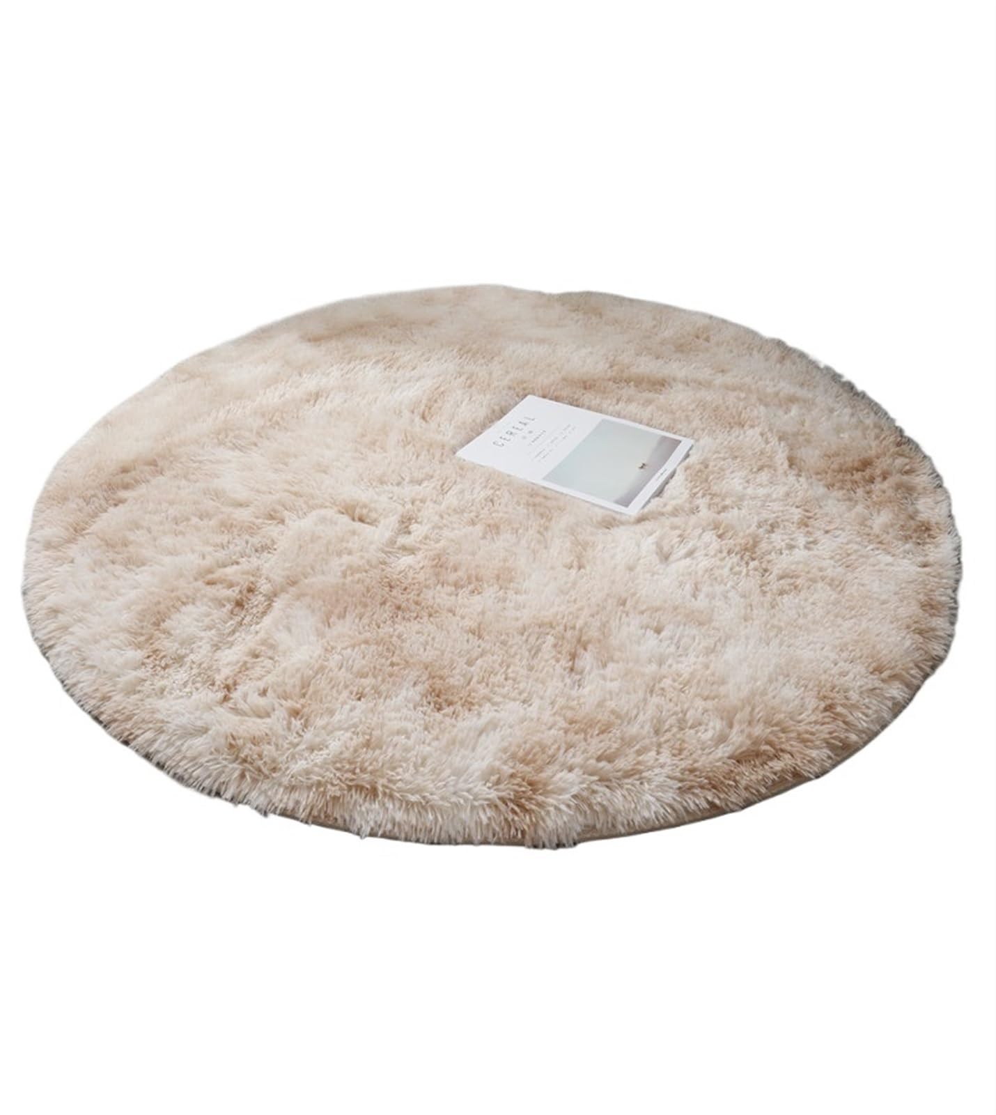Tapis rond en peluche moelleux et mignon décoration salon
