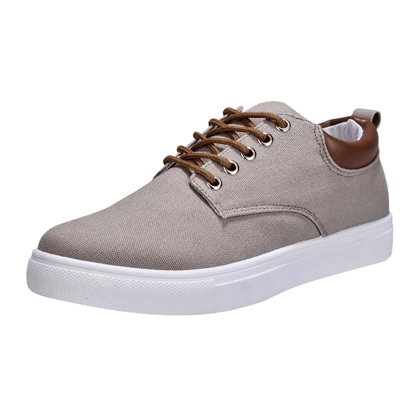 Générique Chaussures Basses en Toile Homme À Lacets Classiques, Style Tendance Décontracté Et Coupe Aérée, Semelle Légère Et Maintien Confortable, Soulier De Marche adapté aux Sorties urbaines