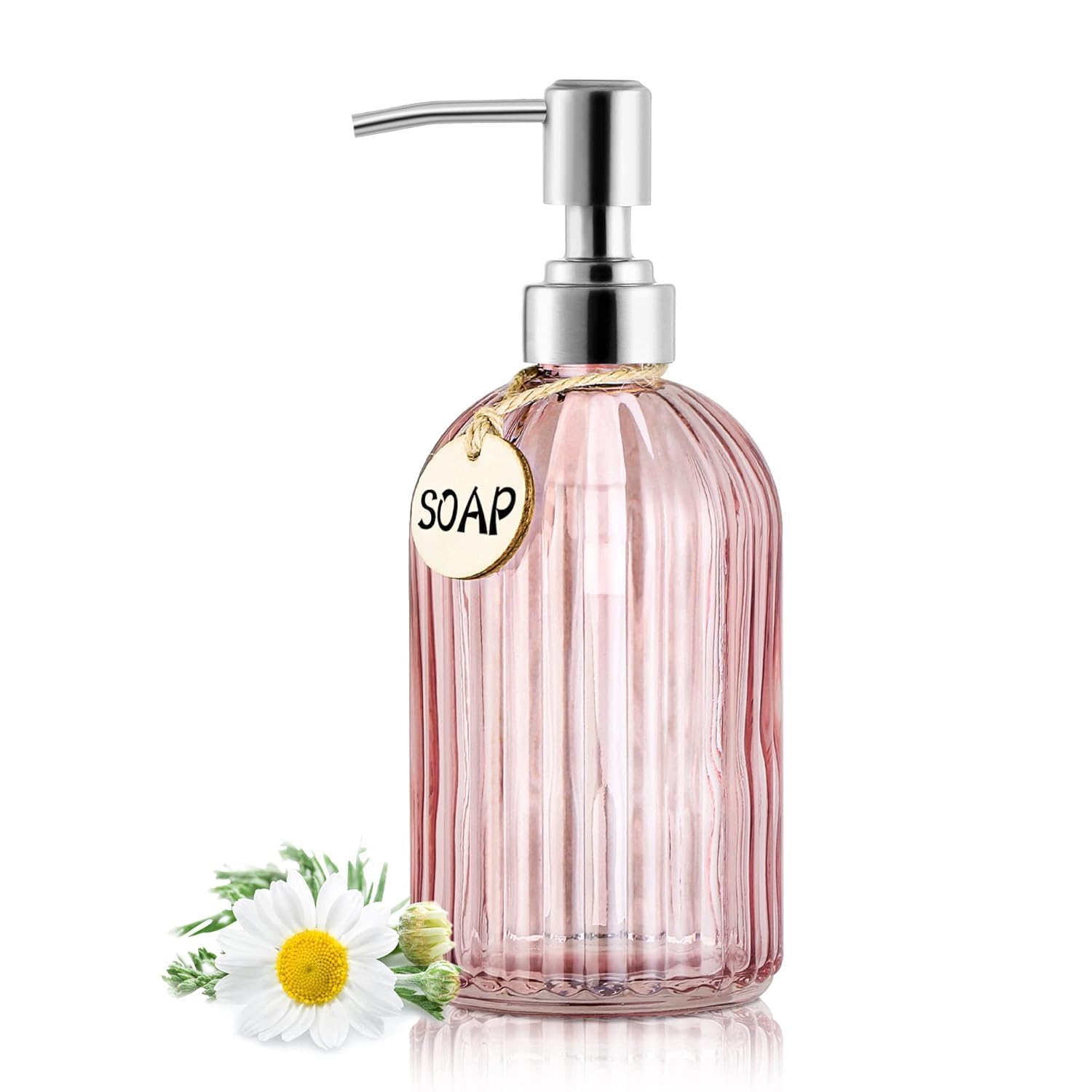 Glass Soap Dispenser Set (400ml Each) | Refillable Handwash & Sanitizer Bottle with ABS Pump for Bathroom, Kitchen, Sink & Wash Basin-image-38