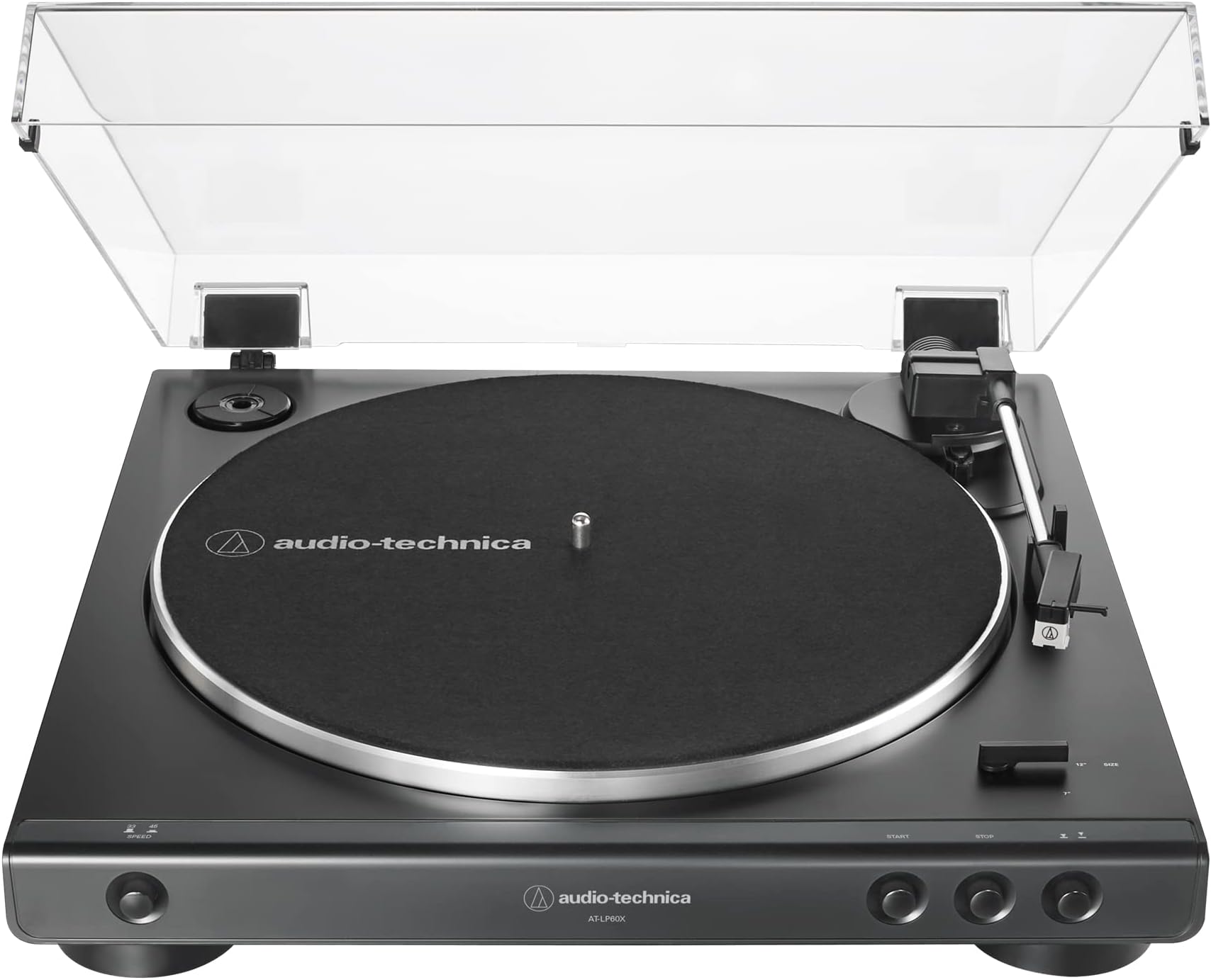 Audio-Technica AT-LP60X Fully Automatic Belt-Drive Turntable | 2-Speed Vinyl Record Player with Built-in Preamp | Music Player with Replaceable Stylus for Home Music System