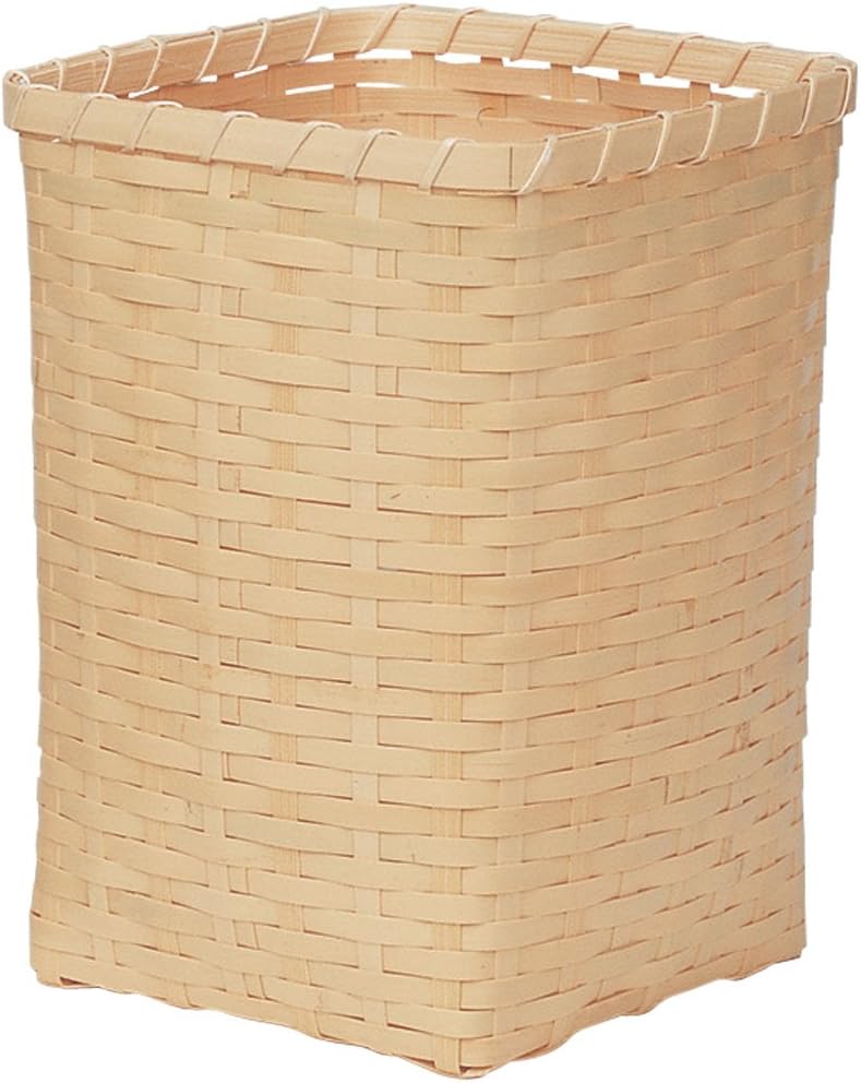 Yamasita Craft 71029450 White Bamboo Oval Mori Basket