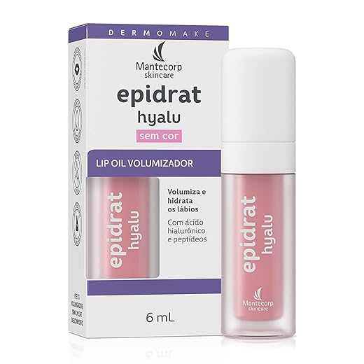 Hidratante Labial Volumizador Epidrat Hyalu Lip Oil 6ml Sem cor Mantecorp Skincare