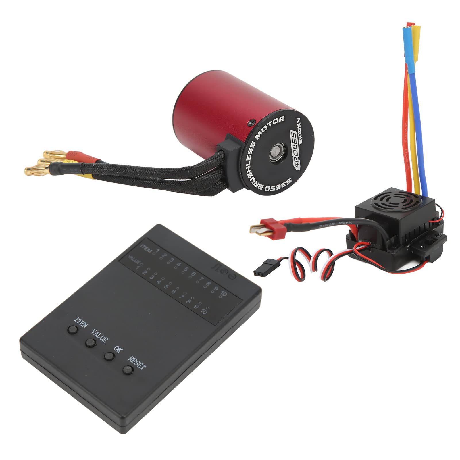 Changor S3650 3100KV Bezszczotkowy Silnik Wodoodporny + 60A Bezszczotkowy Zestaw ESC do Samochodu 1/10 RC - Wysokowydajny Stop Aluminium