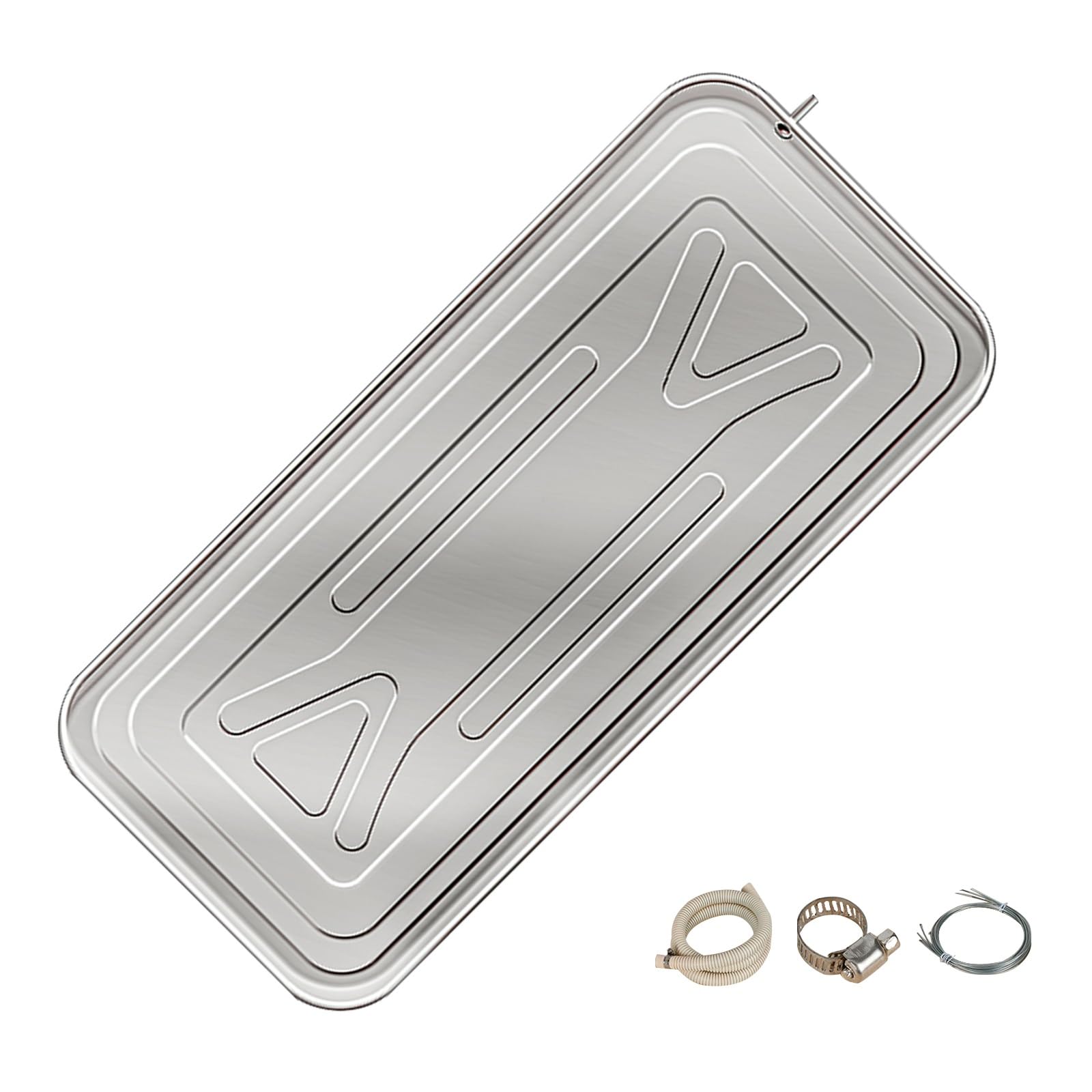Bandeja de goteo para aire acondicionado de acero inoxidable 33x15 universal
