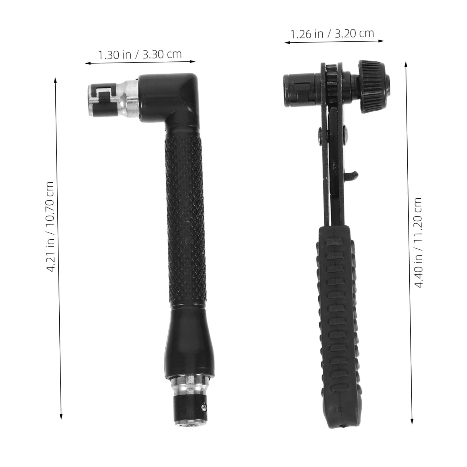 VOSAREA Versatile Wrench Set: Ratcheting Wrench L-shape Socket Steel for Repair Job